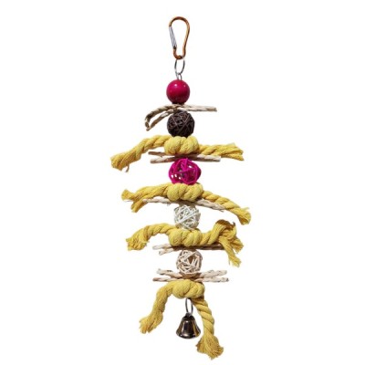 MIZOO ΠΑΙΧΝΙΔΙ ΜΕ ΣΧΟΙΝΙ ΓΙΑ ΠΑΠΑΓΑΛΑΚΙ ΔΙΑΦΟΡΑ ΧΡΩΜΑΤΑ 6X32CM